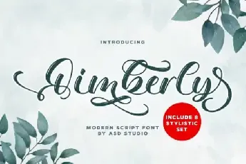 Qimberly Calligraphy font