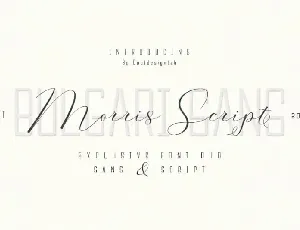 Morris Script Duo font