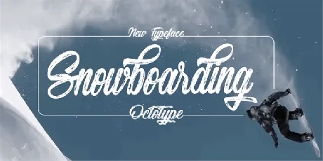 Snowboarding font