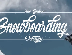 Snowboarding font