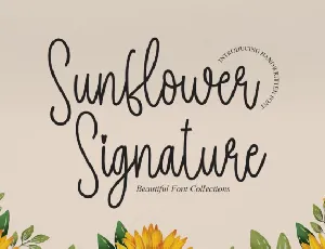 Sunflower Signature Typeface font