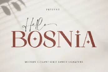 Hello Bosnia font