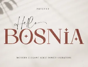 Hello Bosnia font