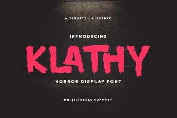 KLATHY Trial font