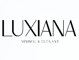 Luxiana font