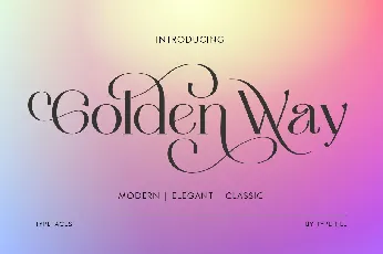 Golden Way Family font