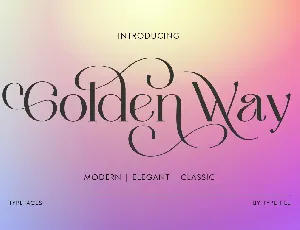 Golden Way Family font