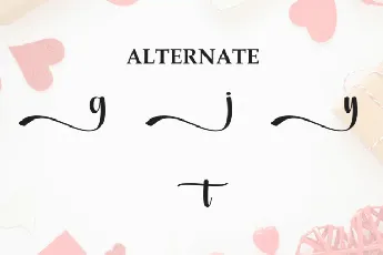 Month February Script font