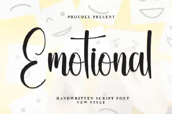 Emotional Script font