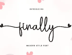 Finally font