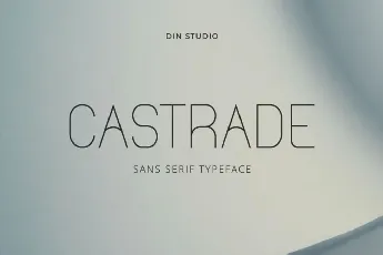 Castrade Modern Sans Serif Typeface font