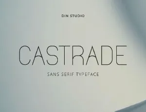 Castrade Modern Sans Serif Typeface font