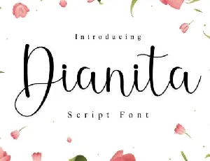 Dianita Script font