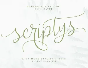 Scriptys font