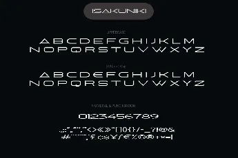 Isakuniki font