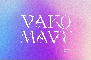 Vako Mave font