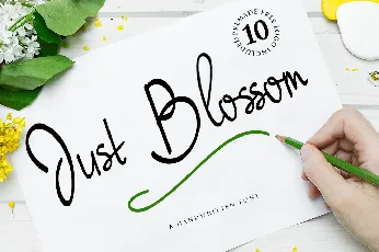 Just Blossom font