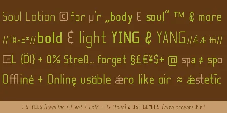 Soul Lotion font