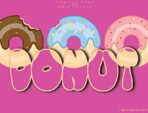 Donut Display font