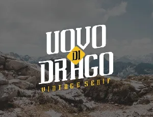 Uovo Di Drago Typeface font
