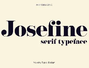 NT Josefine Typeface font