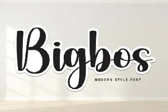 Bigbos Script font