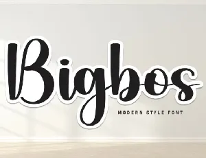 Bigbos Script font