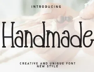 Handmade Display Typeface font