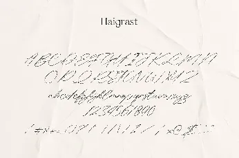 Haigrast Dramatical Collection font