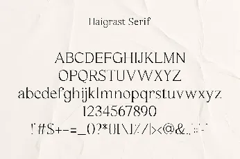 Haigrast Dramatical Collection font