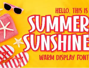 Summer Sunshine Display font