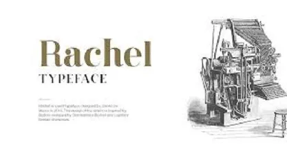 Rachel Typeface Free font