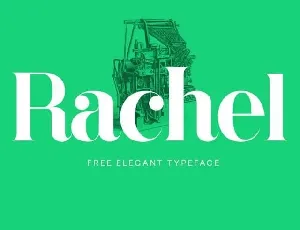 Rachel Typeface Free font