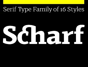 Scharf Family font