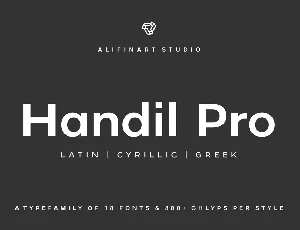 Handil Pro font