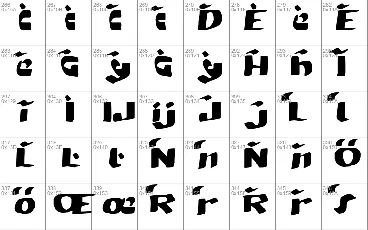 MODERN hand fraktur font