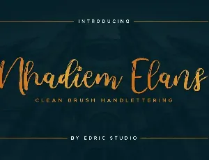 Nhadiem Elans Demo font