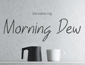 Morning-Dew font