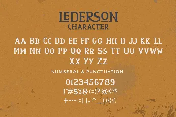 Lederson font