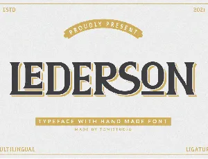 Lederson font