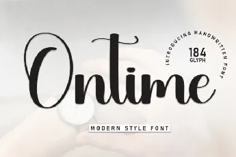 Ontime Script font