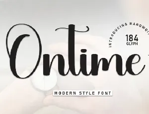 Ontime Script font