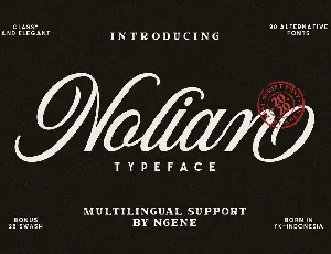 Nolian Script Typeface font