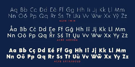 Acre font