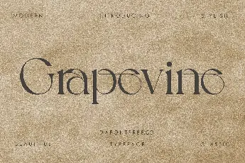 Grapevine font