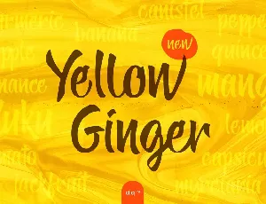 Yellow Ginger font
