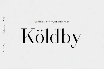 Koldby Family font