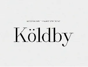 Koldby Family font