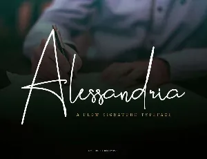 Alessandria Signature font