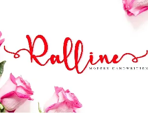 Ralline-PERSONAL USE font